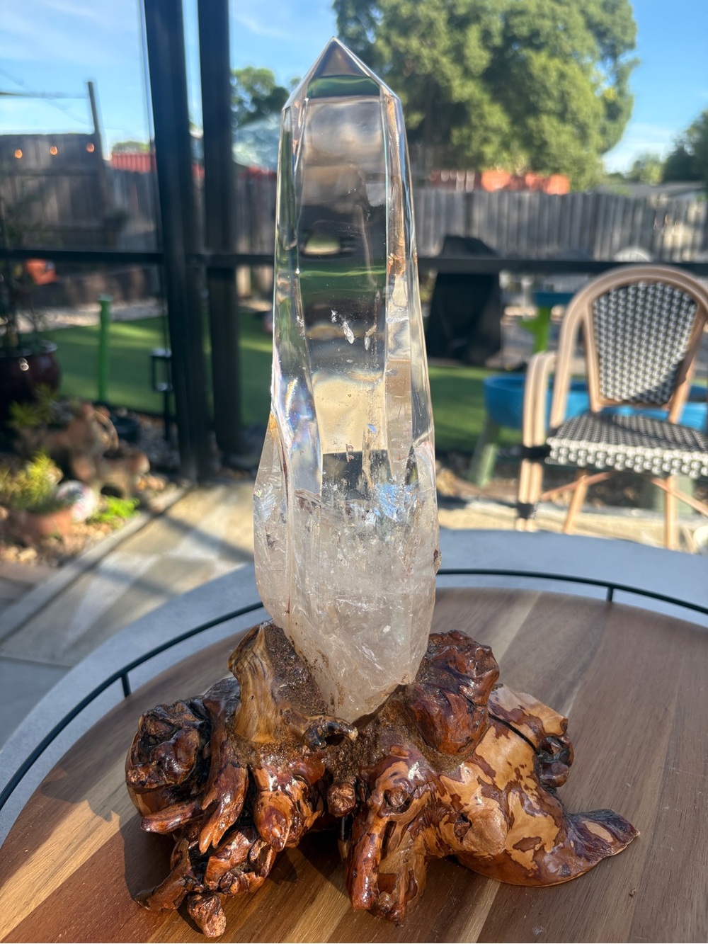 XL Clear quartz tower from Madagascar